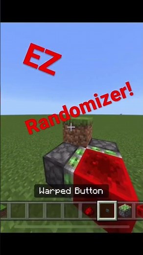 SUPER EASY #redstonecreations randomizer! #minecraft #bedrockedition #funny #tutorial