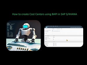 How to create a COST CENTER with BAPI in SAP S/4HANA