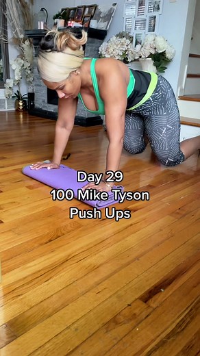 Day 29: 100 Mike Tyson Push Ups Engage Your Chest, Shoulders, Triceps, Core, and Quads