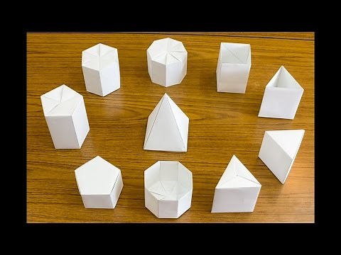 A4用紙で作る正五角柱の折り紙 A4 ORIGAMI of the Pentagonal-prism