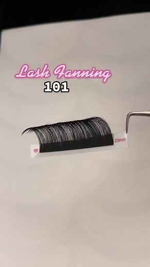 How to make a lash fan! #lashfanningtechnique