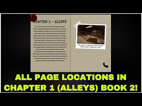 ALL PAGE LOCATIONS IN CHAPTER 1 *ALLEYS* BOOK 2! (ROBLOX PIGGY)