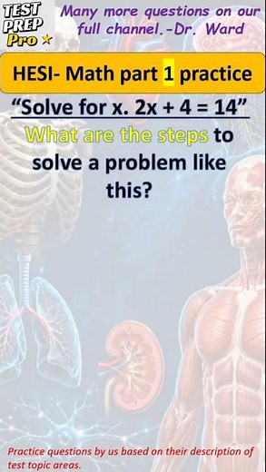 Can You Solve This HESI A2 Math Question? 🧮 (85% Get it WRONG!) #hesi #hesiexam #hesia2 #math