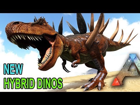 Ark HYBRID DINOS & MORE!! KentrosaurusRex, SpinoRaptor!! Ark Survival Evolved Hybrid Dino Mod