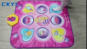 CKYSCHN Dance Mat Kids, Electronic Dance Mat Toy for Kids Dancing Game, Light Up Dance Pad, Adjustable Volume Dancing Mat Toys
