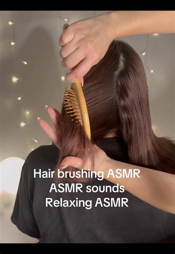 ASMR | hair brushing sounds for this relaxing and sleepy episode 🌙 #brushing #hairbrushing #fyp #soothingsounds #oddlysatisfyingvideo
