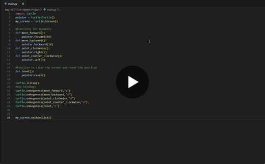 #100daysofcode #python #100daysofcode #gamedev #turtlegraphics #softwareengineering #buildinpublic #codingjourney #learntocode | Sarthak Kamble