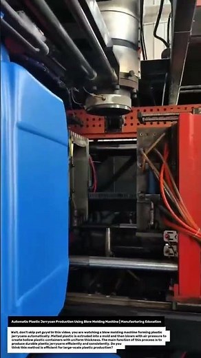Automatic Plastic Jerrycan Production Using Blow Molding Machine | Manufacturing Education.