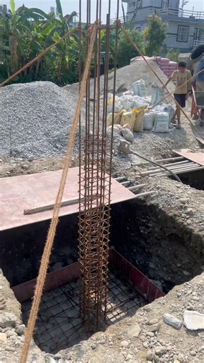Casting Structural Pedestals: Foundation Concrete Pour Reveal #howitsbuilt #construction #shorts