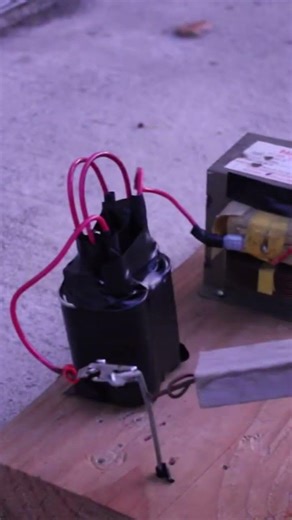 Microwave Transformer experiment when I was 15!