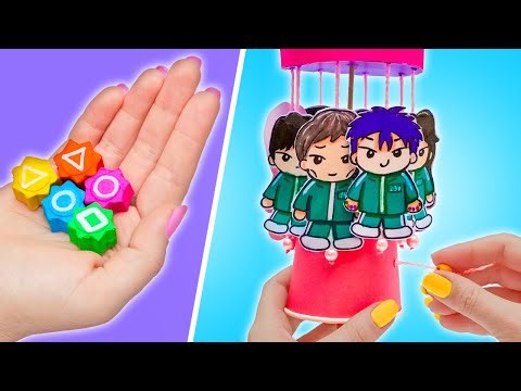 Somente Os Mais Espertos Sobrevivem! 🦑🎬😂 Jogos de Desafio DIY!