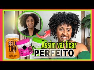 🔥 COMO usar GELATINA no cabelo CACHEADO/CRESPO sem RESSECAR e com muita DEFINIÇÃO