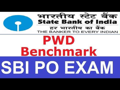 SBI PO Exam - [Person With Disability ] PWD Benchmark Criteria