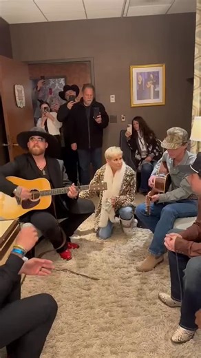 POV: you're singing with @lorriemorgan_official @jessekeithwhitley backstage at the Opry 👀.... #lorriemorgan #keithwhitley #grandoleopry | Brayden Morris