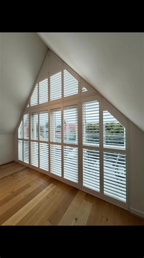 APEX SHUTTERS If you have a shaped window needing shade and privacy, we can asvise and ensure the perfectly fitting solution. #concordeblinds #shutters #gable #apex #foryoupagе