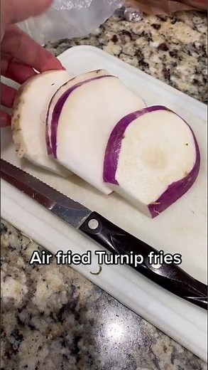 Less than 5 ingredients- Air Fried Turnip Fries!