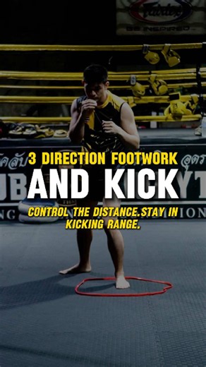 3-Direction Footwork and Kick Distance Control for Muay Thai