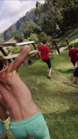 Giant zorb balls knock players down instantly