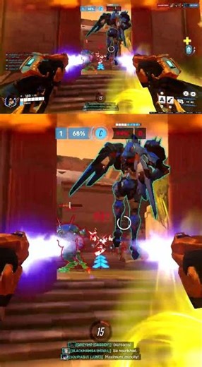 Spawn Camping Backfired IMMEDIATELY 😱 #Overwatch #OW2 #Shorts