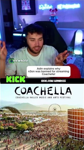 ADIN SPEAKS ON N3ON BANNED FROM STREAMING COACHELLA! #adinross #n3on #n3onclips #coachella