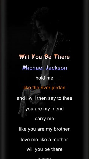 Will You Be There - Michael Jackson (Lyrics Video)