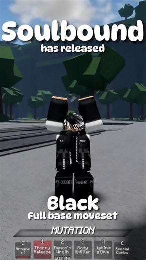 Soulbound has released (Black Base Moveset) #roblox #soulbound #release