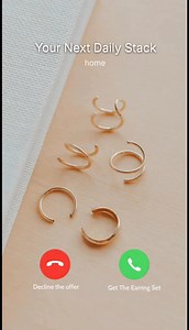 Your new favorite ear stack is calling. Pick up the call 😉 Hello Adorn hand-makes all of our pieces from materials that can actually handle sun, sweat, shower, pool, ocean, and more. So that's one less thing to worry about 🙏 Plus, they look stunning (if we do say so ourselves ☺️). Check out our earring sets curated from our fan-favorites. Bold meets minimalist meets fun. And get 15% off when you get the set. | Hello Adorn