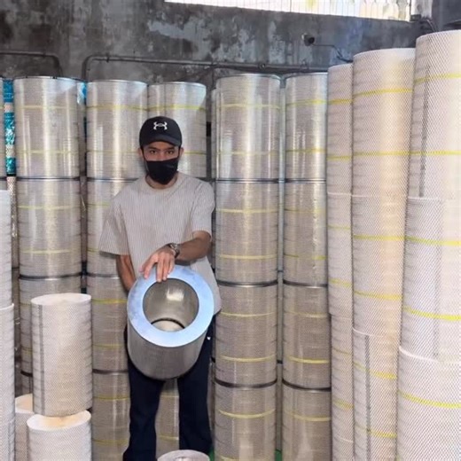 Amazing skills on Instagram: "Passenger Bus Air Filters Manufacturing process ||"