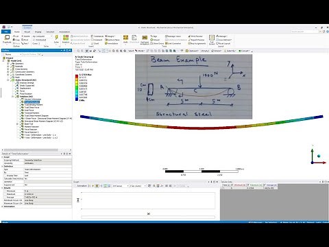 Modeling Simply supported Beam in ANSYS Workbench using BEAM Elements