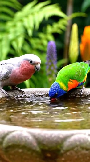 Nature's Ultimate Pool Party! 🐦💦