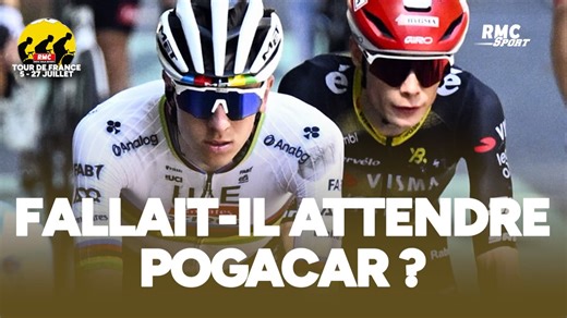 Tour de France (E11) : Le peloton qui attend Pogacar après sa chute, fair-play ou opportunité manquée ?