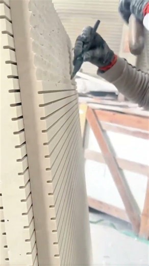 efficient tile carving activity using specialized hand tools and hammers for a clean and even finish