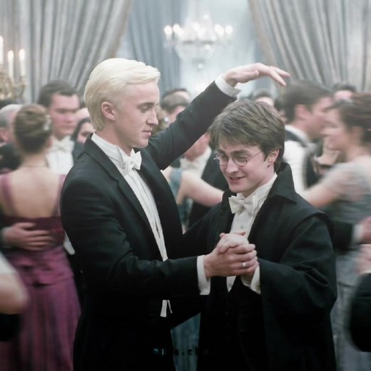 Harry and Draco's Magical Yule Ball Moment