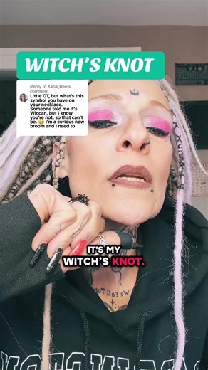 Replying to @Katia_Dee it’s a Witch’s Knot! It represents the 4 elements and protects against negative energy!