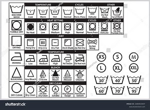 Set Washing Symbol Laundry Icons Clothes Stock Vector (Royalty Free) 2383915457 | Shutterstock