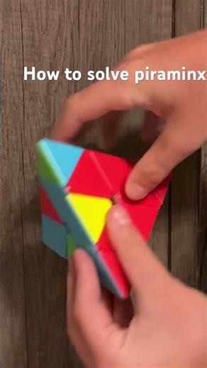 How to solve a piraminx cube puzzle