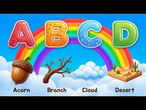 ABC Nature Alphabet Song 🌳🎋🌧 | Educational Video for Toddlers & Preschoolers