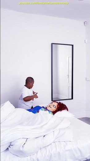 Chucky in my bed Funny Prank try not to laugh TIKTOK prank 2025 in London England