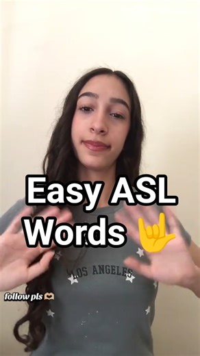 Basic ASL Words for Beginners🤟🏼 follow pls #ASL #learnasl #aslforbeginners #signlanguage #ytshorts