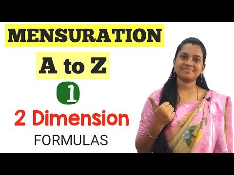 Mensuration | A to Z | Part - 1 | 2 Dimension Formulas