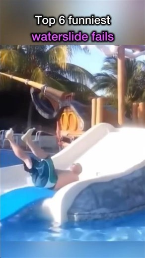 Top 6 Funniest Waterslide Fails 😂 | Epic Slip & Splash Moments
