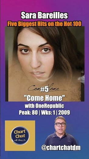 Sara Bareilles - Five Biggest Hits on the Hot 100 #sarabareilles