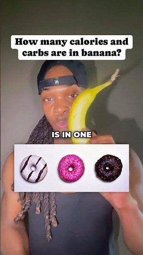 How many calories and carbs in banana! #fitnessmotivation #weightloss #youtubeshorts