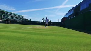 47K views · 1.9K reactions | Technique (noun). Definition: a skilful way of achieving something... Roger Federer gets in the swing of things on the practice courts #Wimbledon | Wimbledon | Facebook