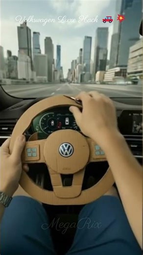 Testing a Cardboard Volkswagen Steering Wheel — Will It Survive Driving? 🚗💥