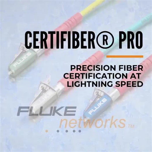 Ask your Cable & Connections Rep how CertiFiber® Pro from Fluke Networks delivers unmatched performance and accuracy — redefining what fast, reliable fiber testing looks like:✅ Certifies two fibers… | Cable & Connections