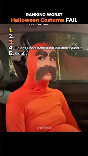Ranking Worst "Halloween Costume Fails" 🤯 #short #best