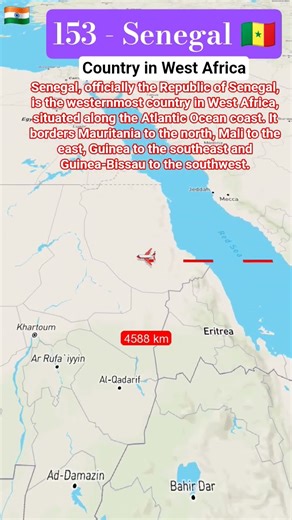 153 World Country Senegal 🇸🇳. #senegal #travel #geographythroughmaps #map