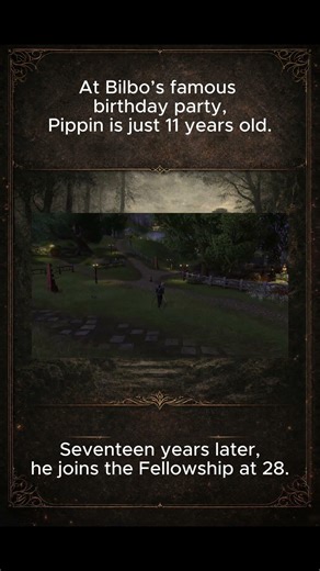 Pippin’s Age at Bilbo’s Birthday Explained #lotr #lordoftherings #tolkien #middleearth #hobbit