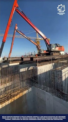 Excavator Soil Digging Machine Work for Deep foundation and basement excavation